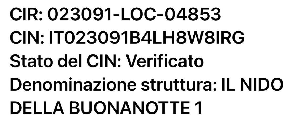 Appartamento Il Nido Della Buonanotte 1 *